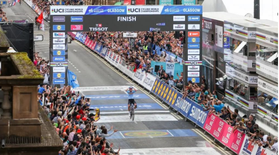 我国健儿在2023 年格拉斯哥自行车世锦赛上赛出精彩、赛出风采